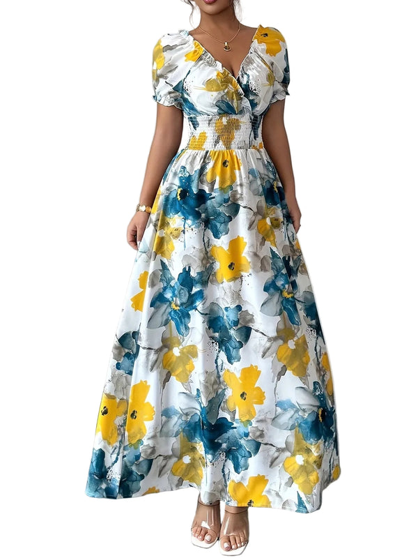 Women's Floral Print Maxi Dress